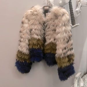 Etro ombré fur coat